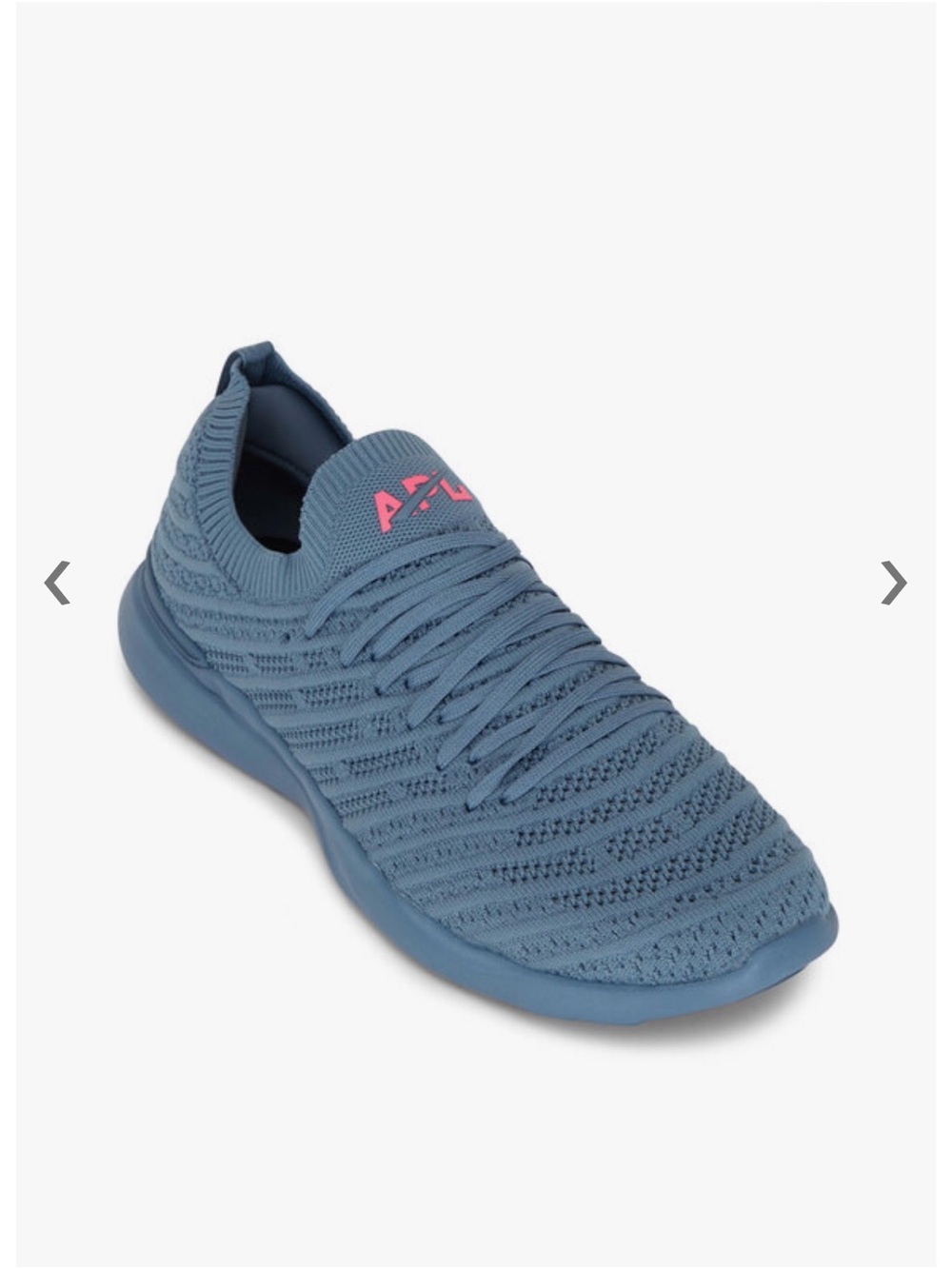 APL TechLoom Breeze Women’s Running Shoes - Moonstone Blue with Coral Logo